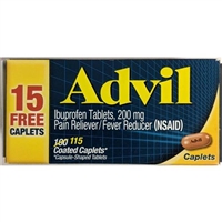 Advil Pain Reliever Fever Reducer 115 Coated Caplets