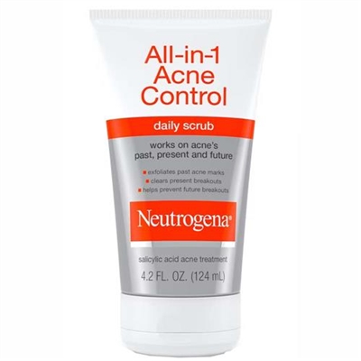 Neutrogena All In 1 Acne Control Daily Scrub 4.2oz / 124ml