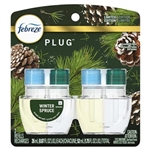 Febreze Plug Winter Spruce Scented Oil Refills Air Freshener 2 Refills 0.87oz / 26ml