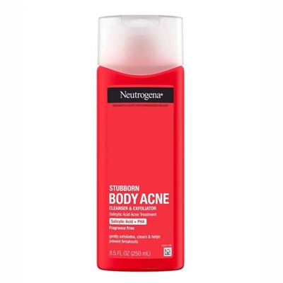 Neutrogena Stubborn Body Acne Cleanser And Exfoliator 8.5oz / 250ml