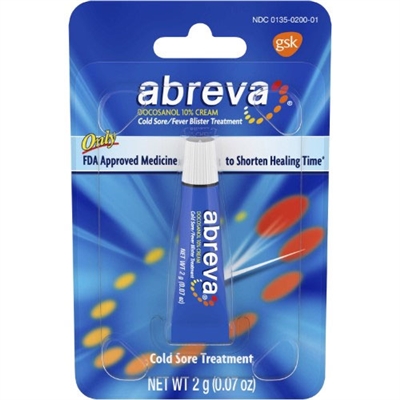 Abreva Cold Sore Treatment 0.07oz / 2g