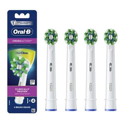 Oral B CrossAction Max Clean 4 Replacement Brush Heads