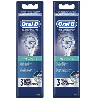 Oral B Pro Gumcare 3 Replacement Brush Heads 2 Packs