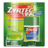 Zyrtec Allergy 24 Hour Relief Indoor  Outdoor Allergies 30 Tablets