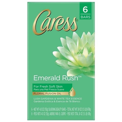 Caress Emerald Rush for Fresh Soft Skin 6 Bars