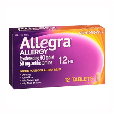 Allegra Allergy 12HR Indoor  Outdoor Relief 24 Tablets