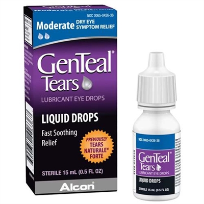 GenTeal Tears Liquid Eye Drops 0.5oz / 15ml