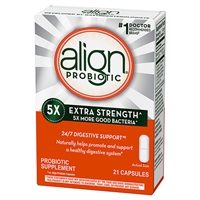 Align Probiotic 5X Extra Strength Probiotic Supplement 21 Capsules