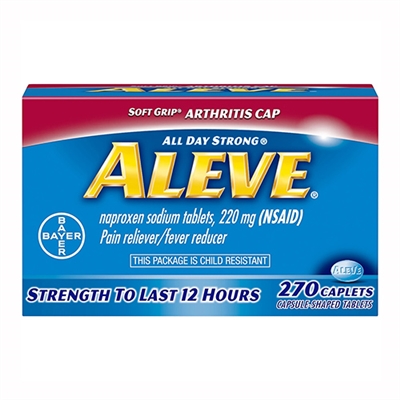 Aleve Soft Grip Arthritis Cap Pain Reliever 270 Caplets