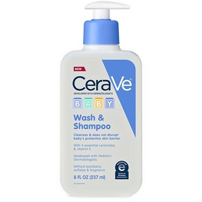 CeraVe Baby Wash And Shampoo 8oz / 237ml