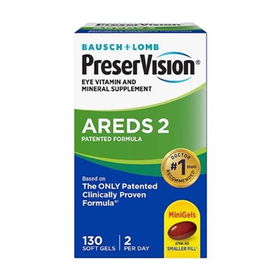 Bausch + Lomb PreserVision Areds 2 130 Soft Gels