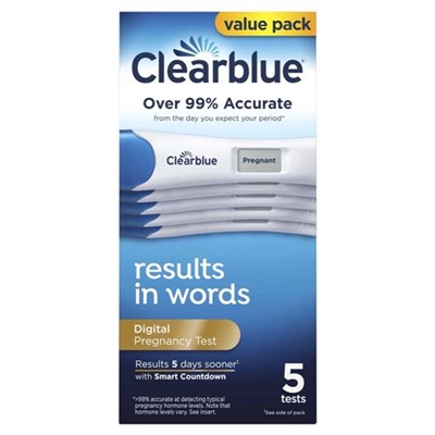 Clearblue Digital Pregnancy Tests 5 Tests