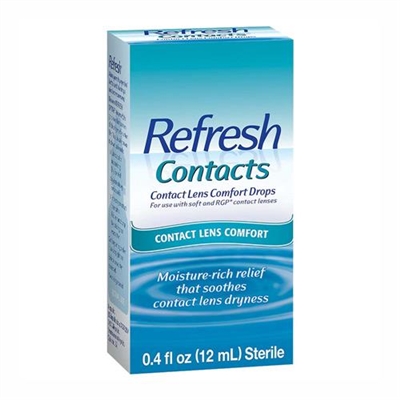 Refresh Contacts Lens Comfort Drops 0.4oz / 12ml