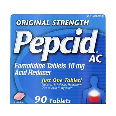 Pepcid AC Original Strength Acid Reducer 90 Tablets