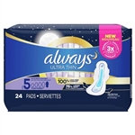 Always Ultra Thin 5 Extra Heavy Overnight With Flexi Wings 24 Pads