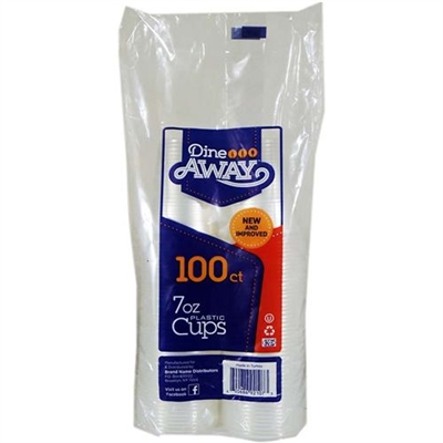 Dine Away 7oz Plastic Cups 100 Count