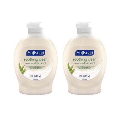 Softsoap Soothing Aloe Vera Liquid Hand Soap 7.5oz / 221ml 2 Packs