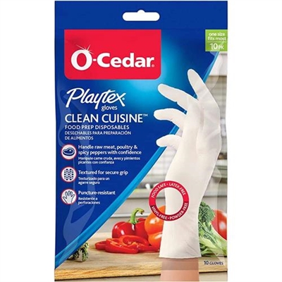 O Cedar Playtex Clean Cuisine Food Prep Disposable Gloves 10 Pack
