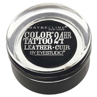 Maybelline Color Tattoo Leather 24 Hour Cream Eyeshadow 100 Dramatic Black 0.14oz / 4g