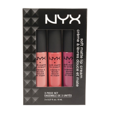 NYX Soft Matte Lip Cream 3 Piece Set