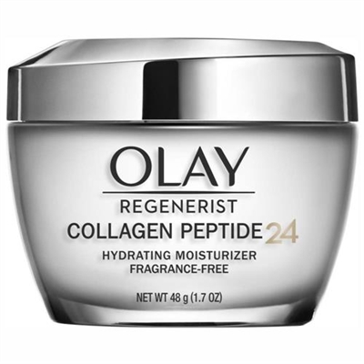 Olay Regenerist Collagen Peptide 24 Hydrating Moisturizer Fragrance Free 1.7oz / 48g