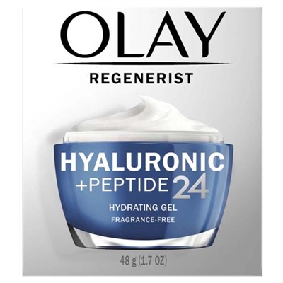 Olay Regenerist Hyaluronic + Peptide 24 Hydrating Gel Fragrance Free 1.7oz / 48g
