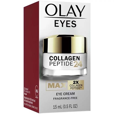 Olay Eyes Collagen Peptide 24 Max Eye Cream Fragrance Free 0.5oz / 15ml
