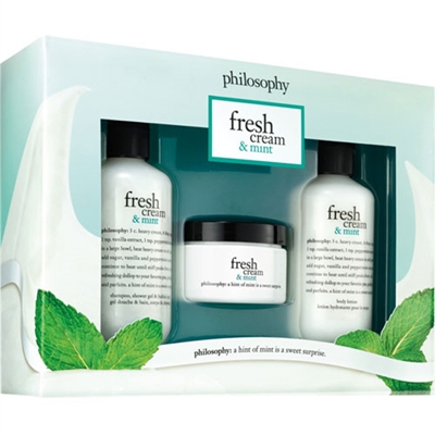 Philosophy Fresh Cream & Mint 3 Piece Set