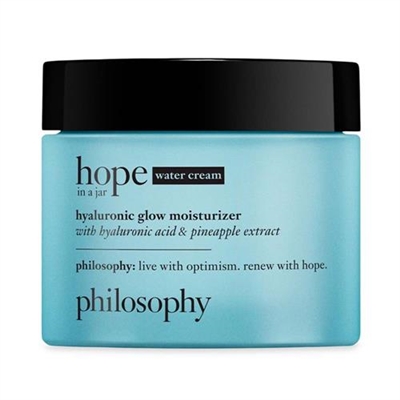 Philosophy Hope in a Jar Water Cream Hyaluronic Glow Moisturizer 2oz / 60ml