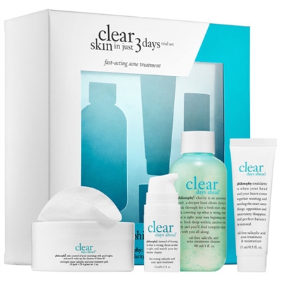 Philosophy Clear Skin In Just 3 Days Trial 4 Piece Set