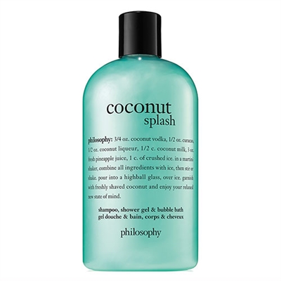 Philosophy Coconut Splash Shampoo, Shower Gel,  Bubble Bath 16oz / 480ml