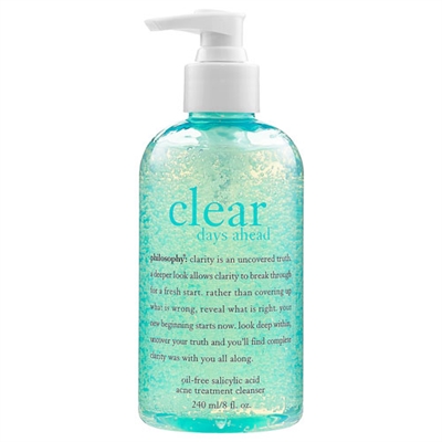 Philosophy Clear Days Ahead Oil-Free Acne Treatment Cleanser 8.0 oz / 240ml