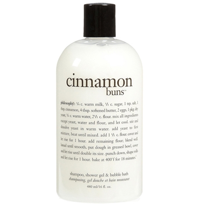 Philosophy Cinnamon Buns Shampoo, Shower Gel & Bubble Bath 480ml / 16oz