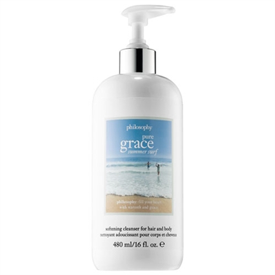 Philosophy Pure Grace Summer Surf Softening Cleanser For Hair & Body 16oz / 480ml
