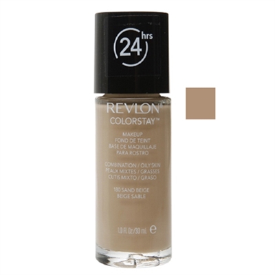 Revlon Colorstay 24hrs Foundation Normal - Dry Skin 180 Sand Beige 1.0oz / 30ml