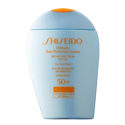 Shiseido Wetforce Ultimate Sun Protection Lotion for Sensitive Skin & Children SPF50 3.3oz / 100ml