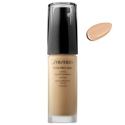 Shiseido Synchro Skin Lasting Liquid Foundation SPF20 Neutral 1 1oz / 30ml