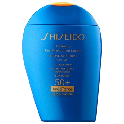 Shiseido Ultimate Sun Protection Lotion Wetforce Turns Invisible SPF 50+  3.3oz / 100ml