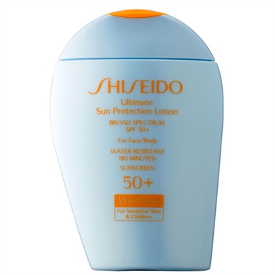 Shiseido Ultimate Sun Protection Lotion Wetforce For Sensitive Skin  Children SPF 50+ 3.3oz / 100ml