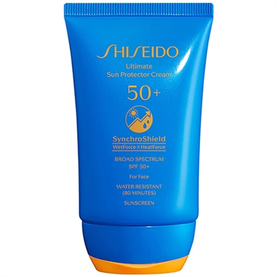 Shiseido Ultimate Sun Protector Cream SynchroShield For Face SPF50 2oz / 50ml