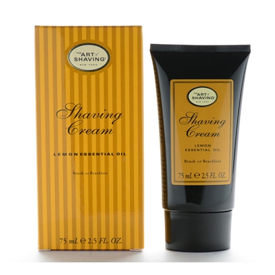 The Art Of Shaving Shaving Cream Lemon Essential Oil Brush Or Brushless 2.5oz / 75ml