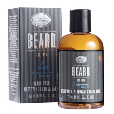 The Art of Shaving Beard Wash Peppermint Essential Oil 4.0oz / 120ml