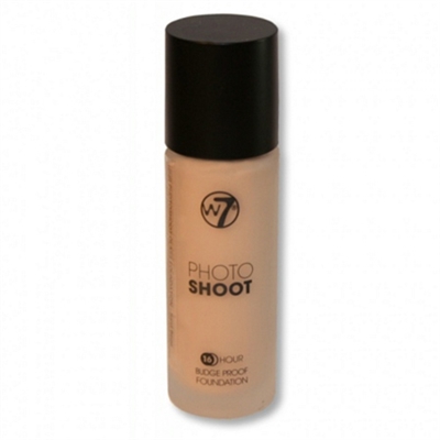 W7 Photo Shoot 16 Hour Budge Proof Foundation Sand Beige 28ml