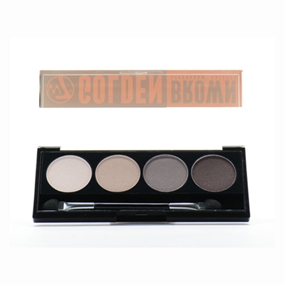 W7 Golden Brown Eyeshadow Palette 1.4g x 4