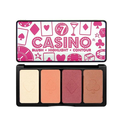 W7 Casino Blush, Highlight, Contour 0.56oz / 16g