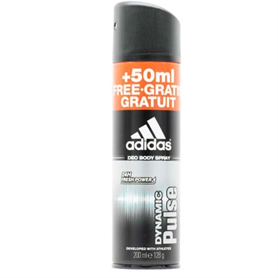 Adidas Dynamic Pulse 24h Fresh Power Deodorant Body Spray for Men 200ml / 128g