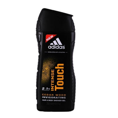 Adidas Intense Touch Cedar Wood 2 In 1 Hair & Body Shower Gel for Men 8.4oz