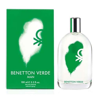 Verde by United Colors of Benetton for Men 3.4oz Eau De Toilette Spray