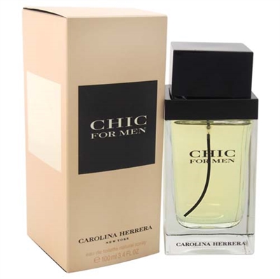 Chic by Carolina Herrera for Men 3.4 oz Eau De Toilette Spray