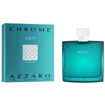 Chrome Aqua by Loris Azzaro for Men 3.4oz Eau De Toilette Spray